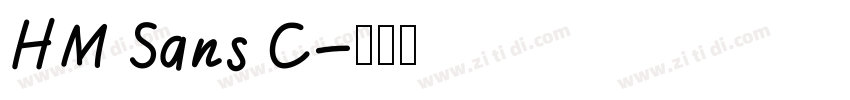 HM Sans C字体转换